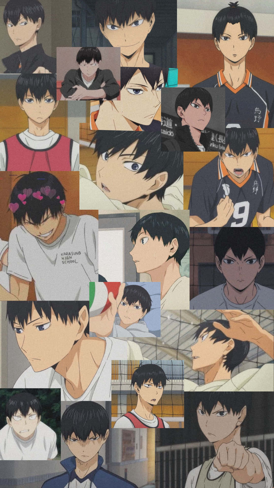 Haikyuu Kageyama Tobio Collage Background