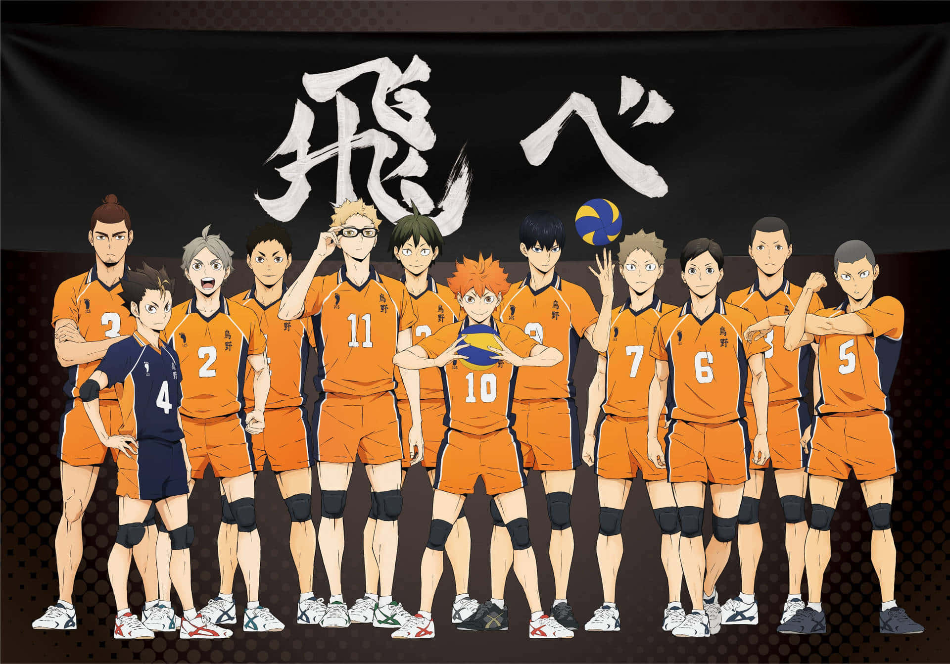 Haikyuu Karasuno Volleyball Team Background