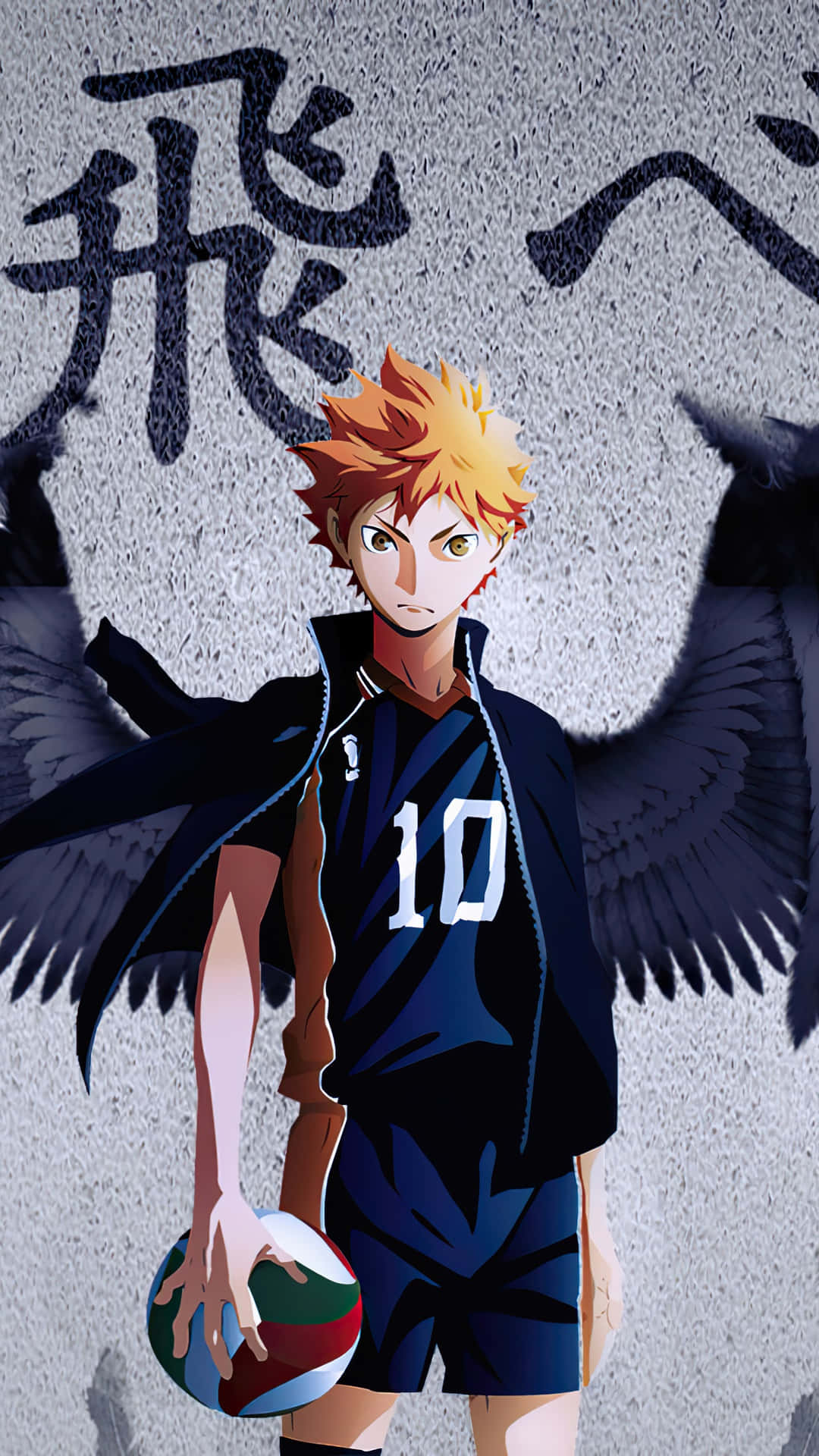 Haikyuu_ Shoyo_ Hinata_ Wings_ Artwork Background