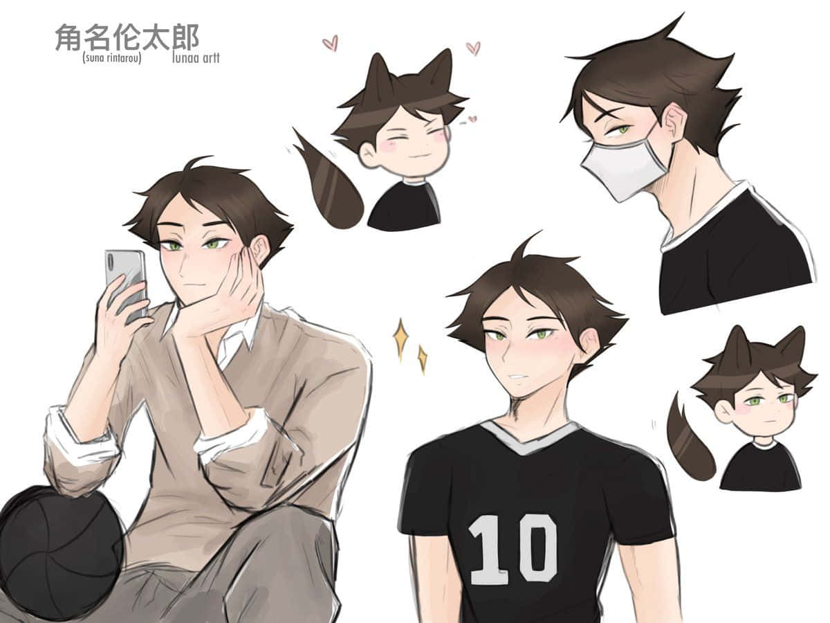 Haikyuu Suna Rintarou Random Selfie Background