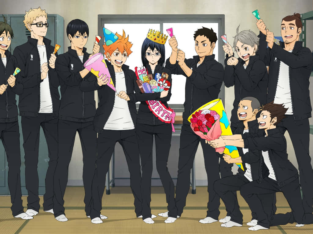 Haikyuu Team Celebration Background