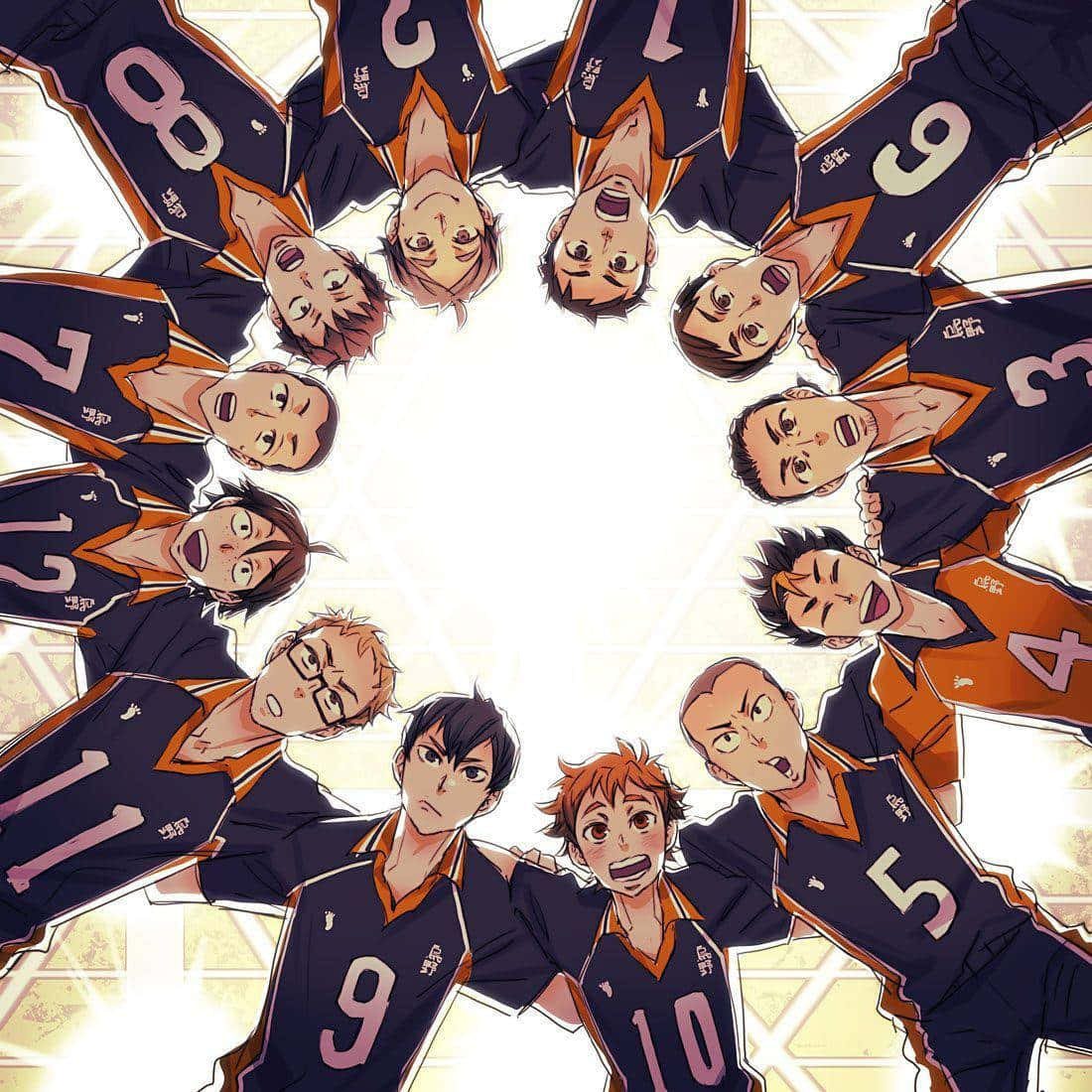 Haikyuu Team Circle Background