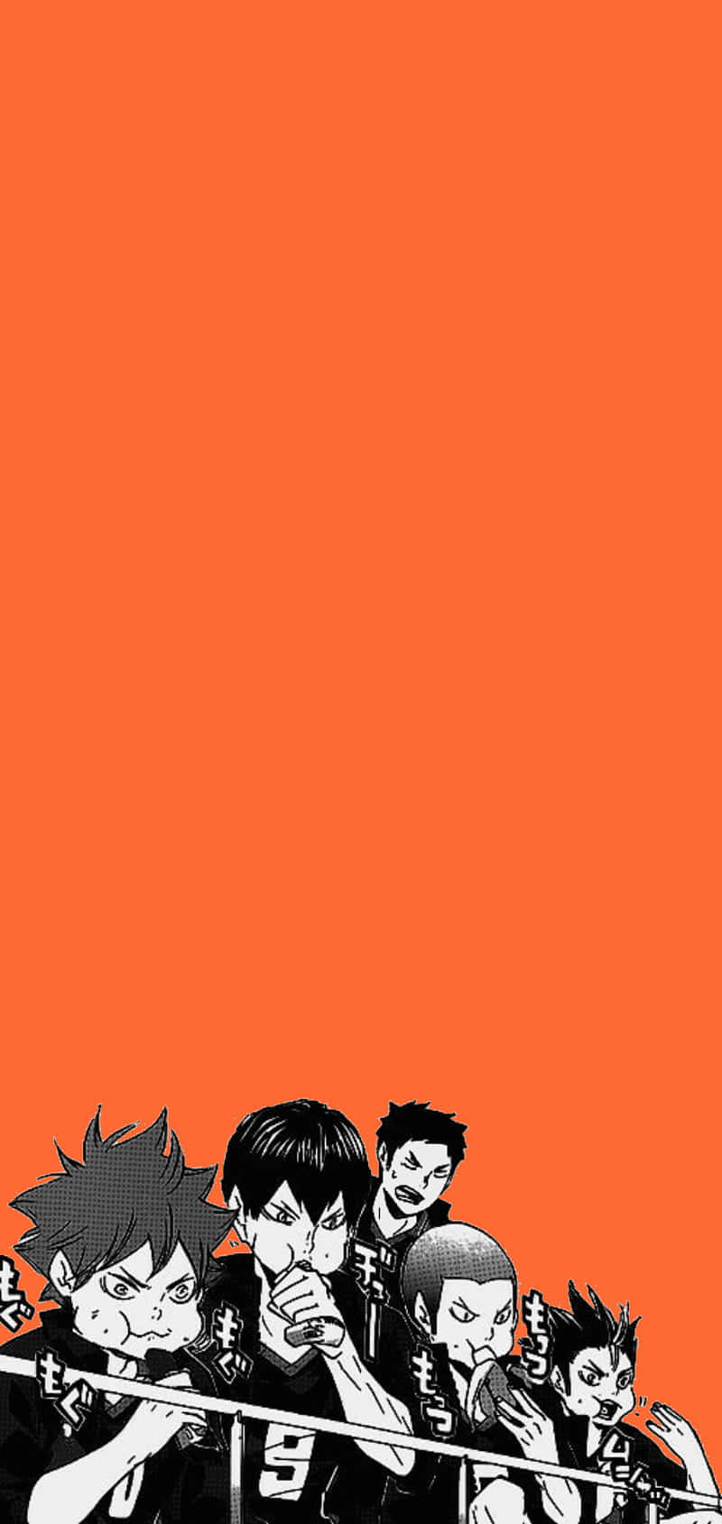 Haikyuu Team Orange Background Background