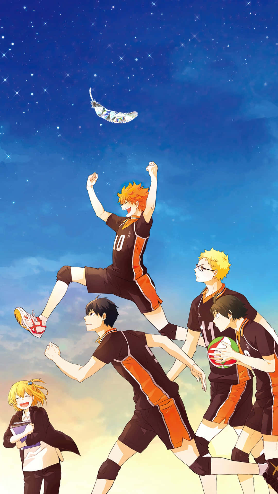 Haikyuu Team Skyward Leap Background