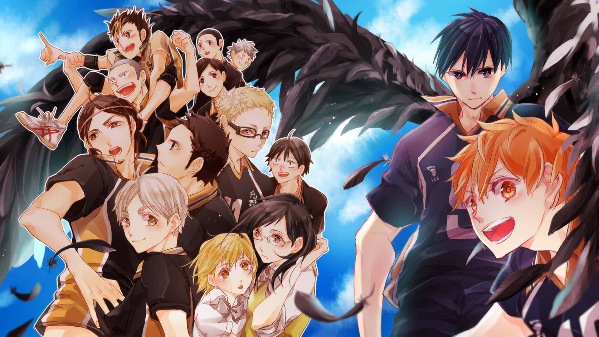 Haikyuu Team Spirit Anime Artwork Background