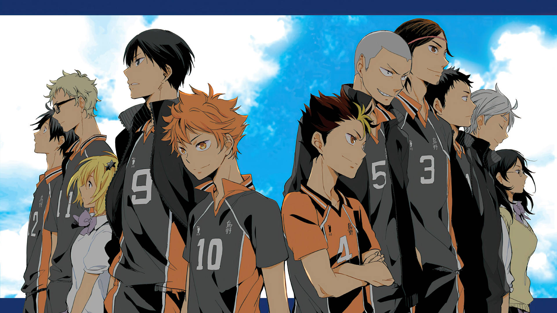 Haikyuu Teams Karasuno High Poster Background