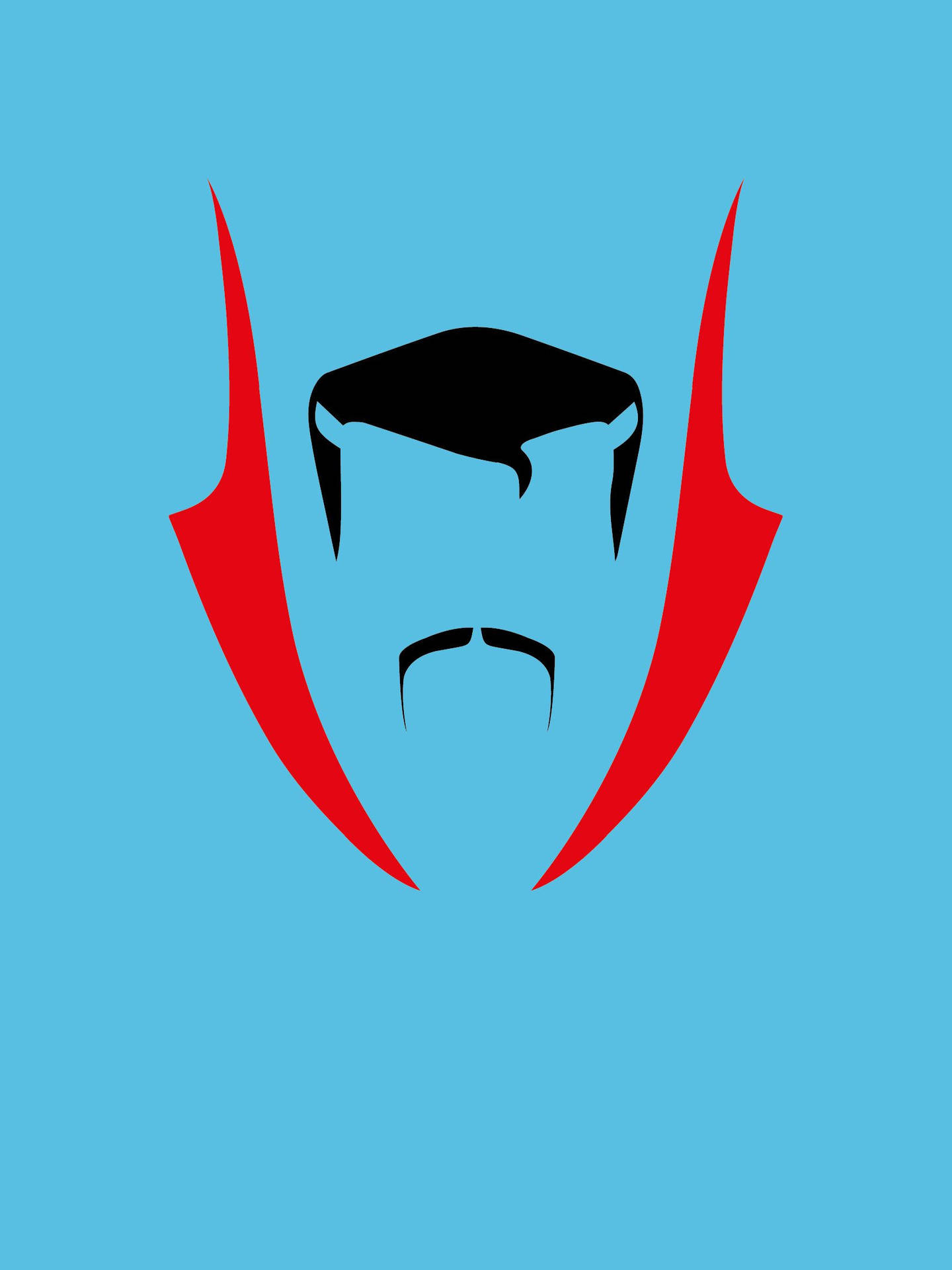 Hair And Cape Doctor Strange Minimalist Background