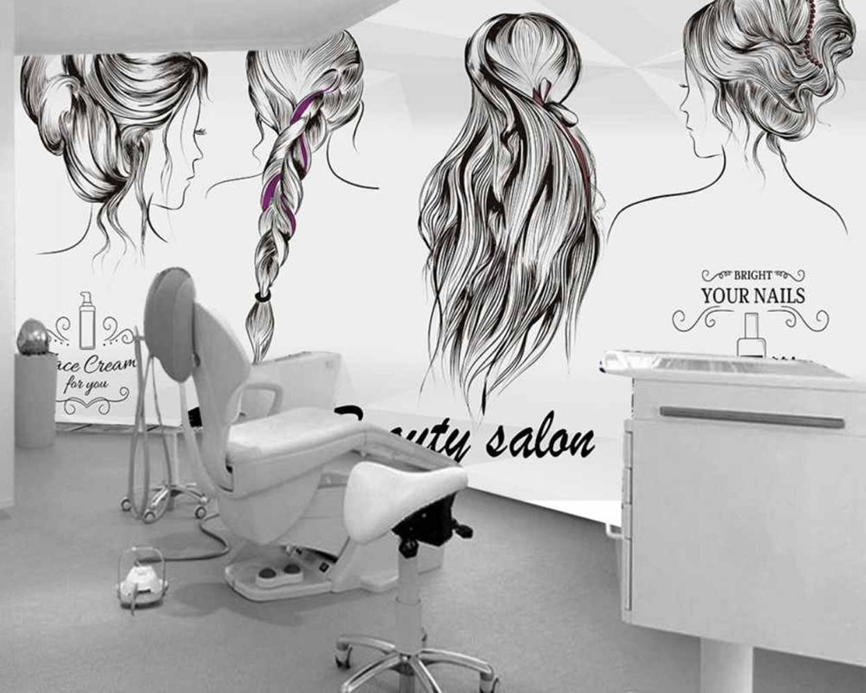 Hair Salon Beautiful Hair Styles Background