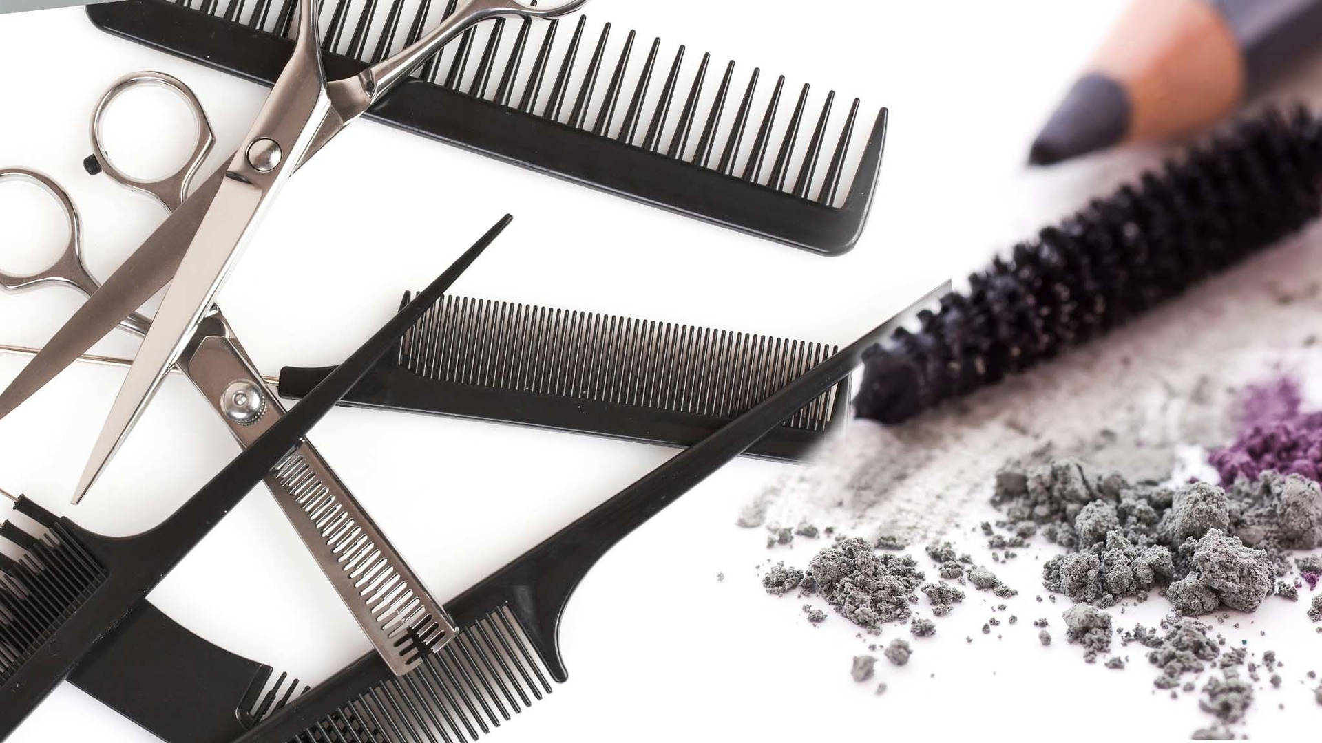 Hair Salon Styling Tools Background