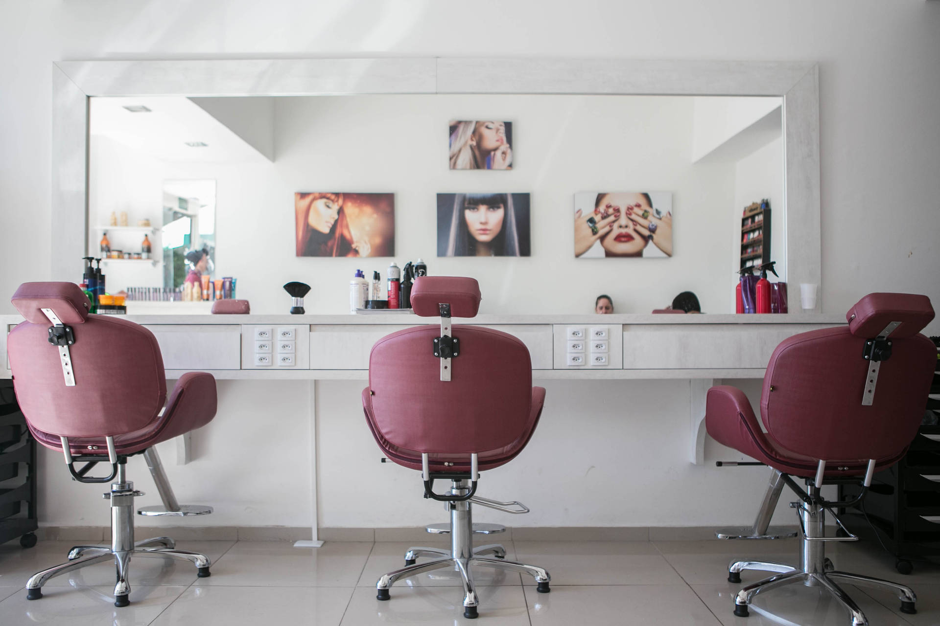 Haircut Salon Interior Background