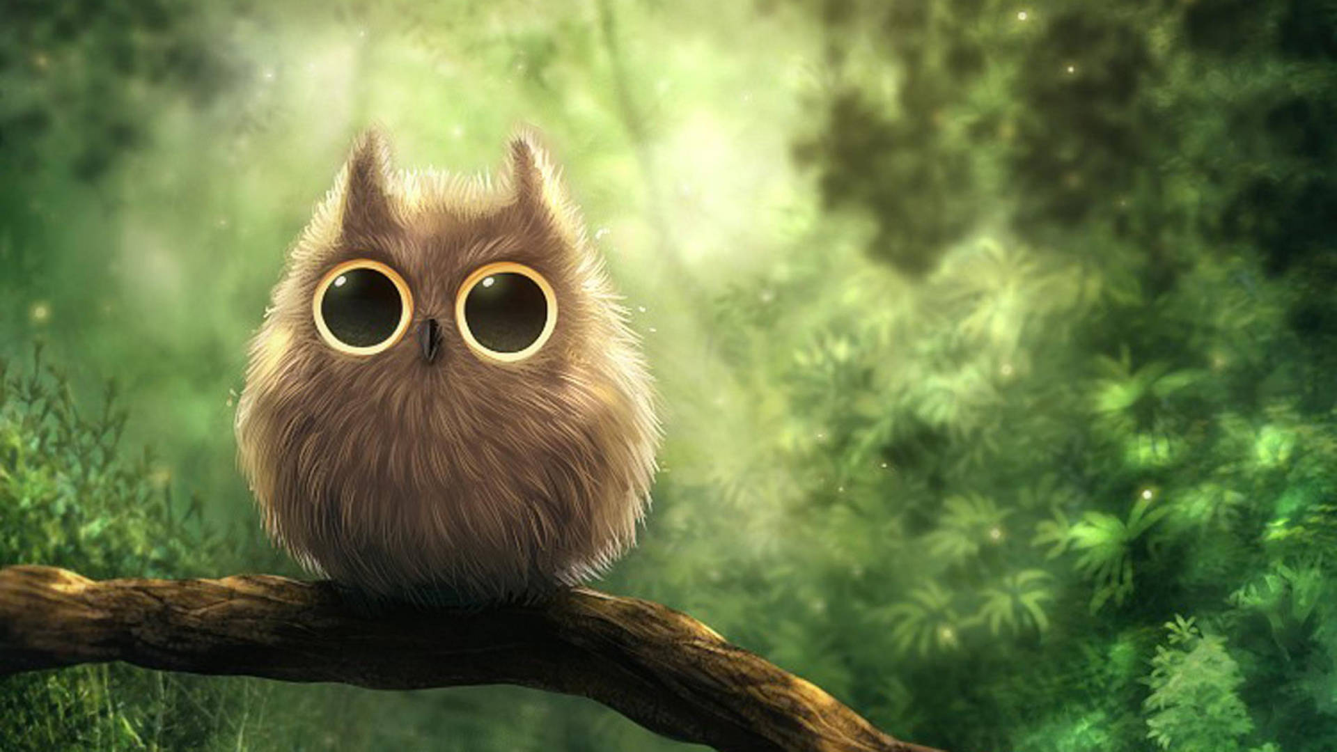 Hairy Cute Owl