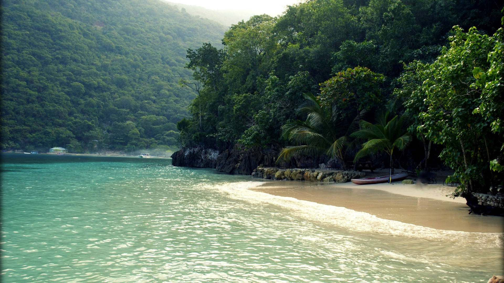 Haiti Beach Landscape Background