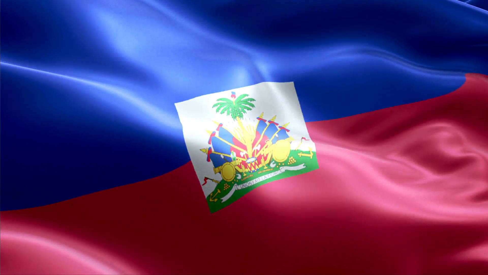 Haiti Flag Cloth Background