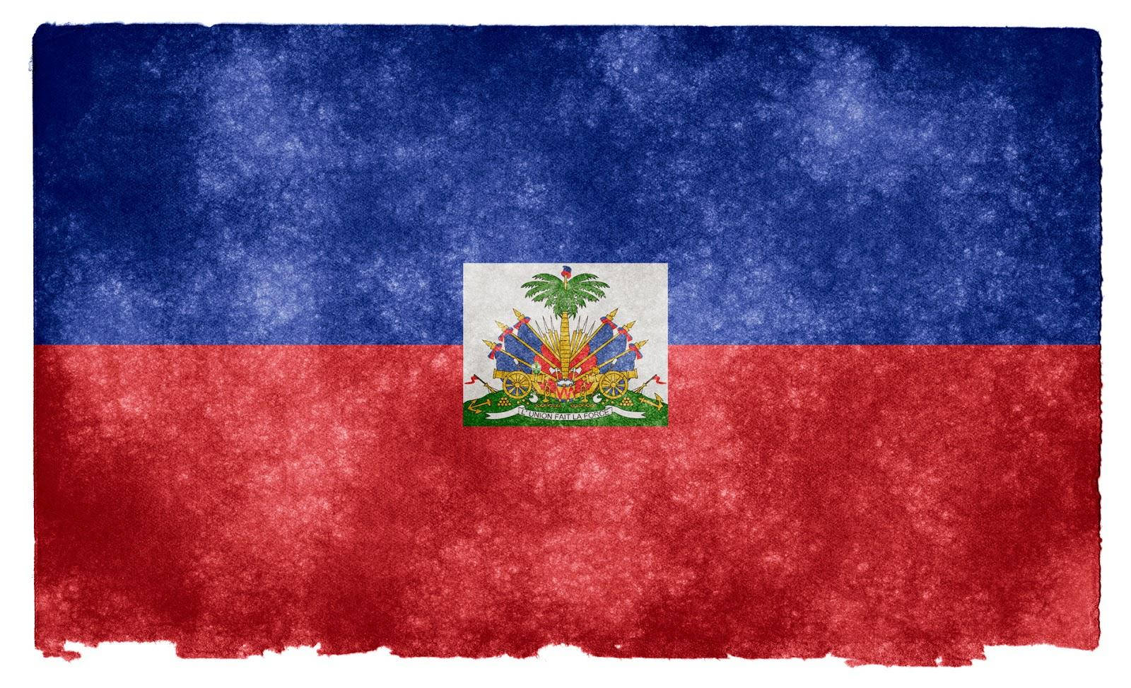 Haiti Flag Paper Background