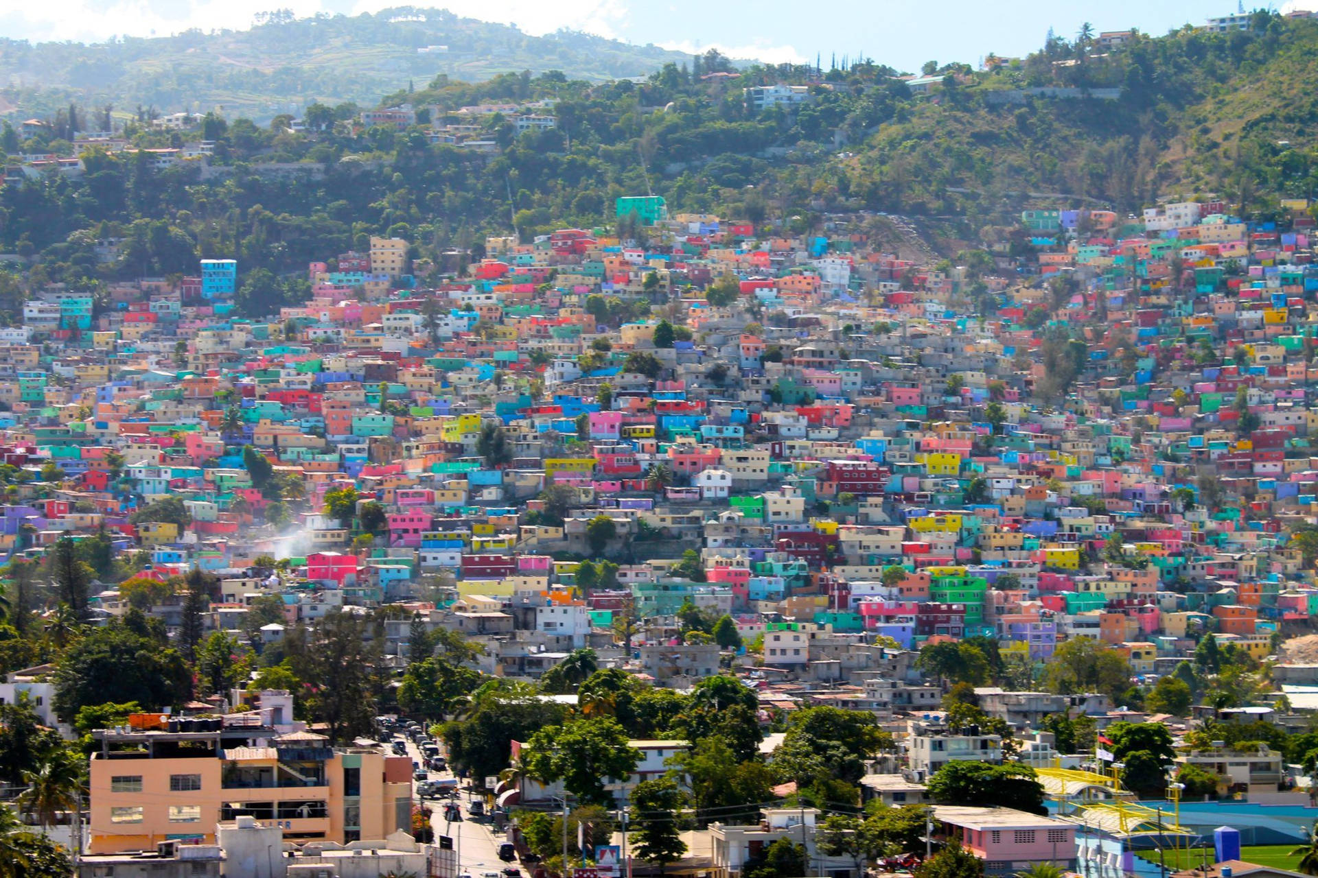 Haiti Port Au Prince View Background