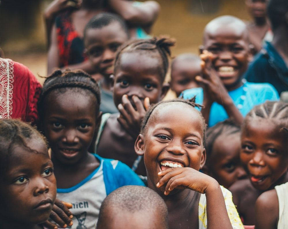 Haiti Smiling Children Background
