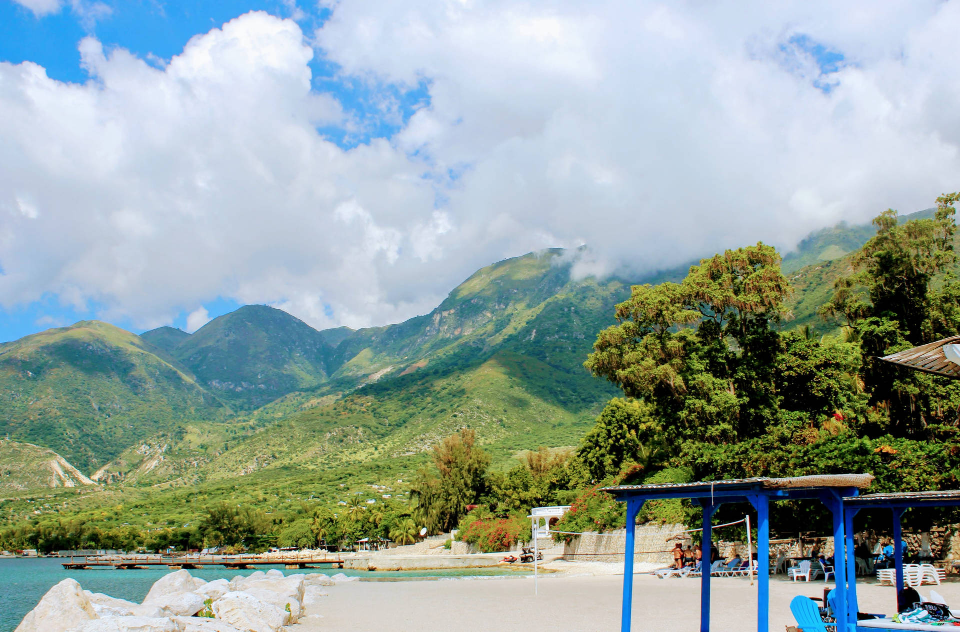 Haiti Stunning Scenery Background