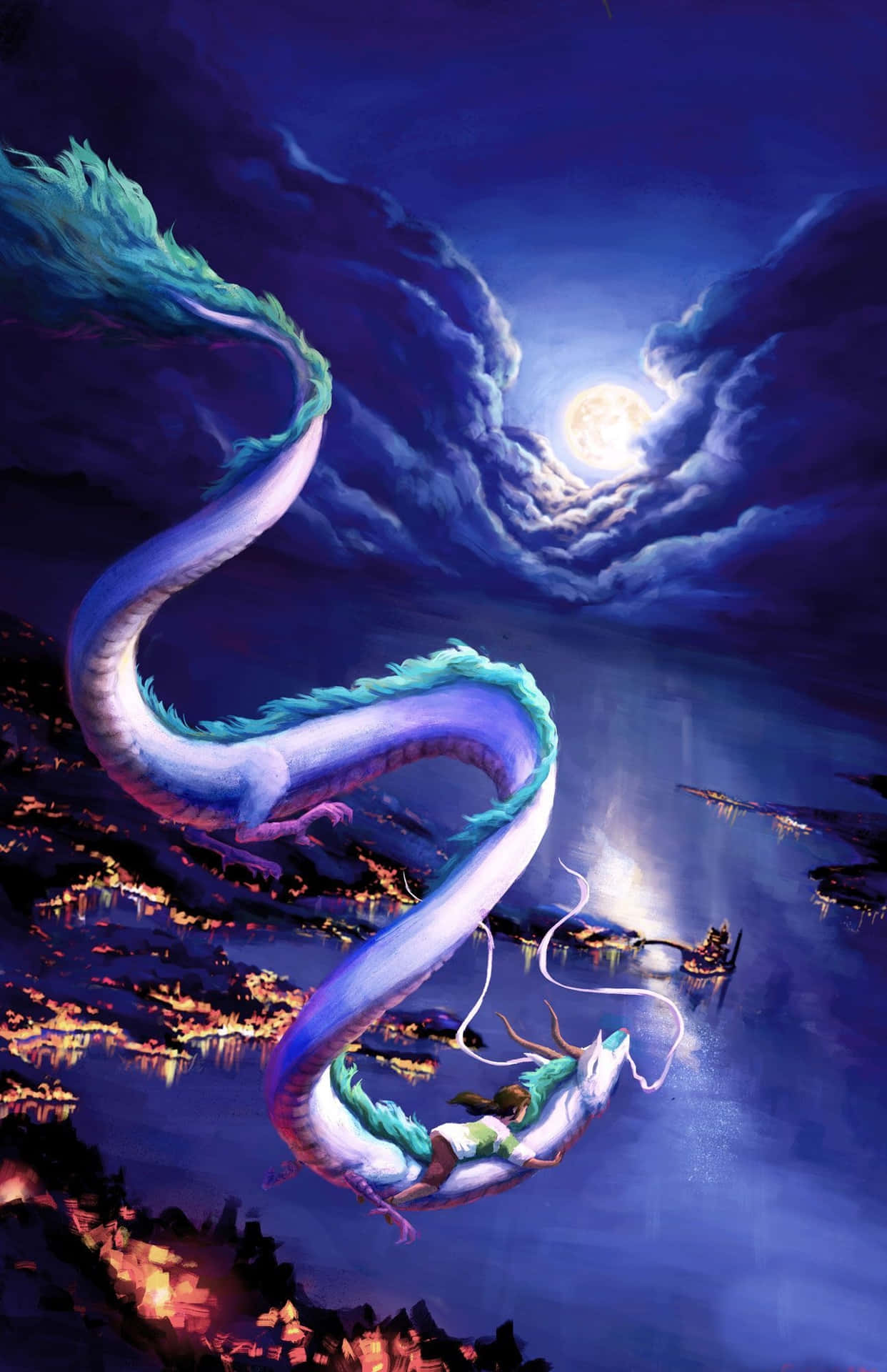 Haku Spirited Away Phone 1294 X 2000 Background