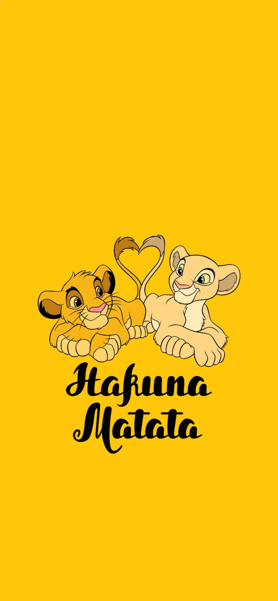 Hakuna Matata Lion Phone Background