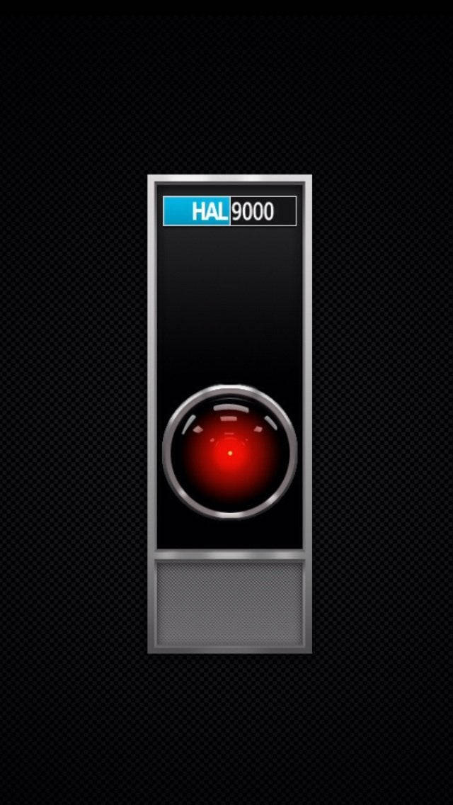 Hal 9000 Black Portrait Background