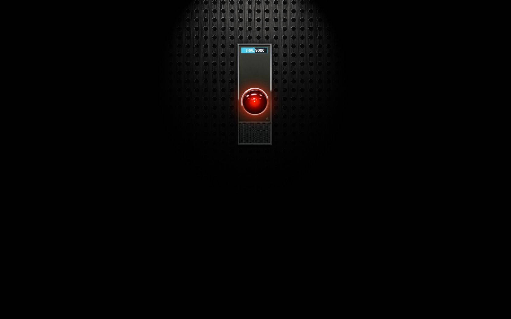 Hal 9000 Black Vignette Background