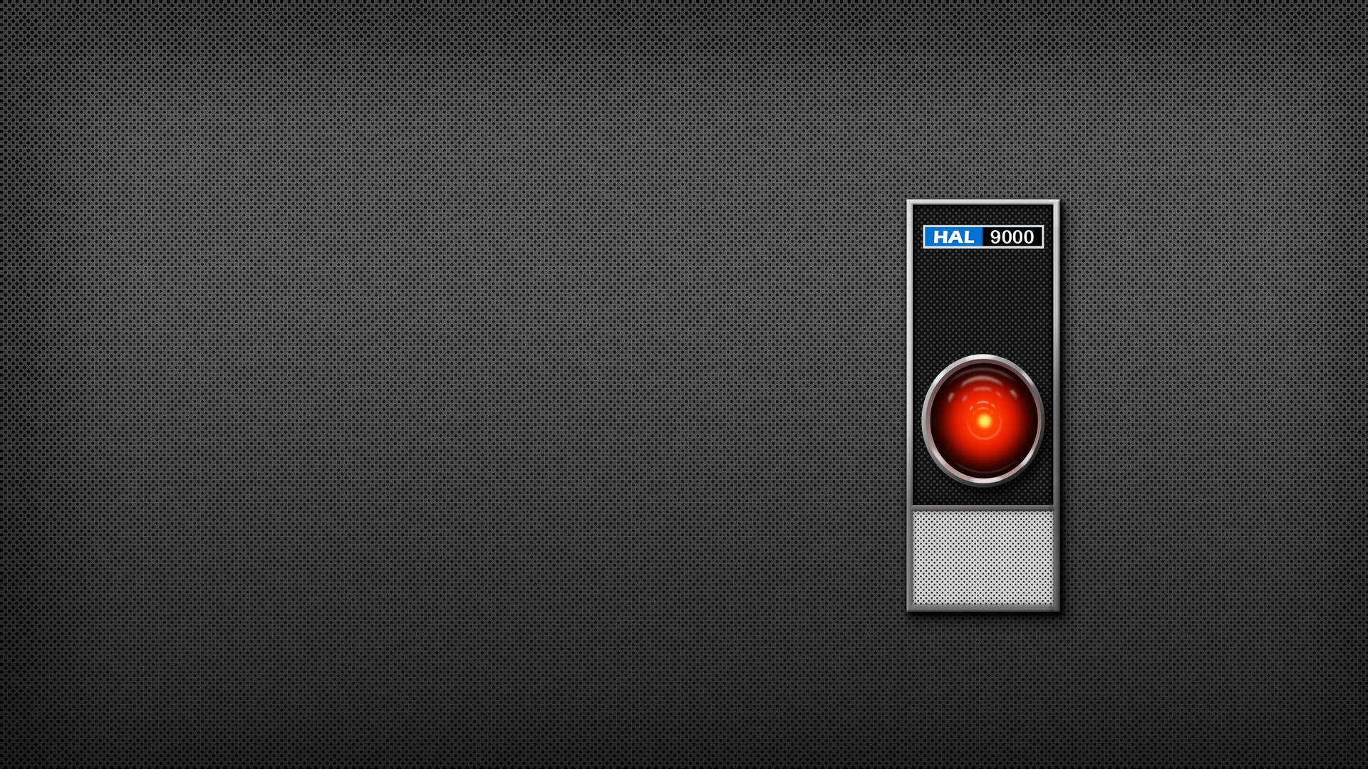 Hal 9000 Gray Background Background