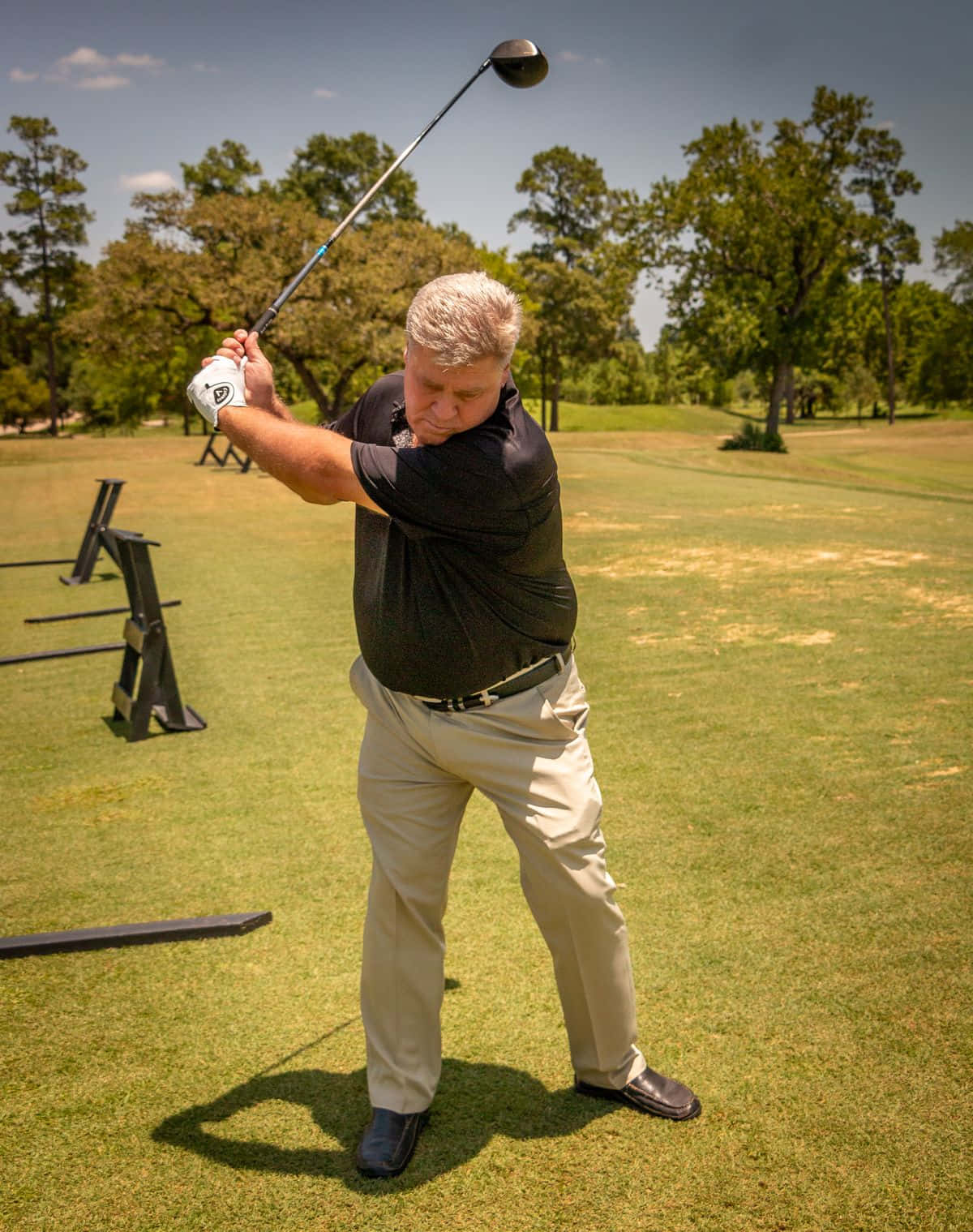 Hal Sutton Performing A Tee Shot