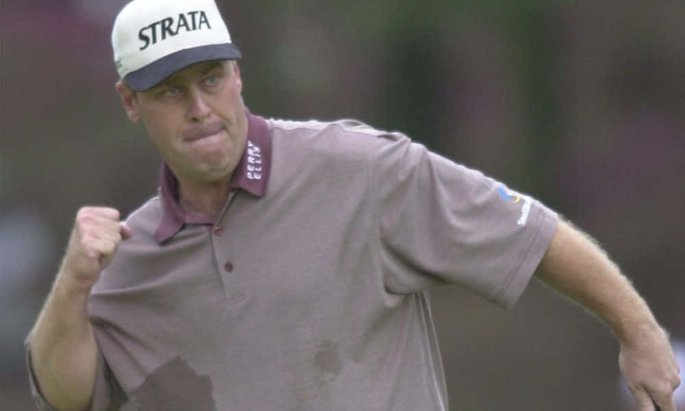 Hal Sutton With A Fist Pump Gesture