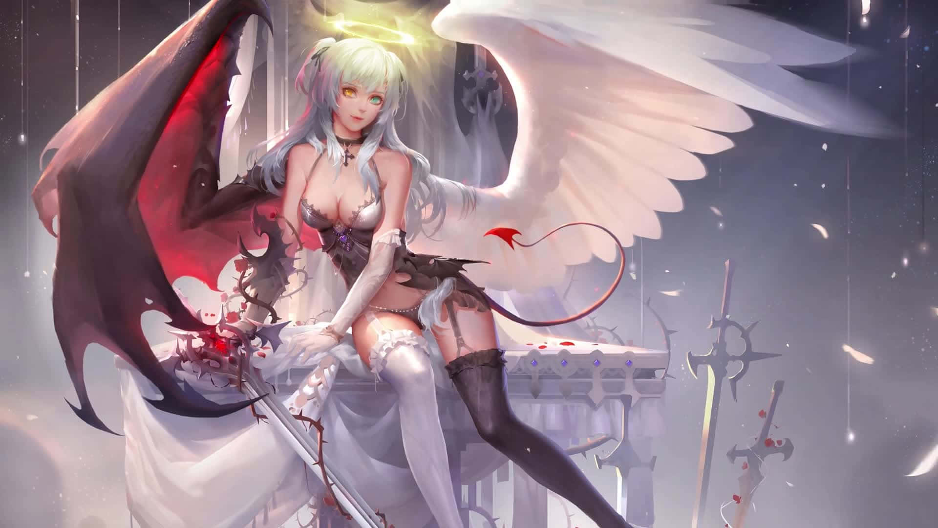 Half Angel Half Demon Fantasy Artwork.jpg Background