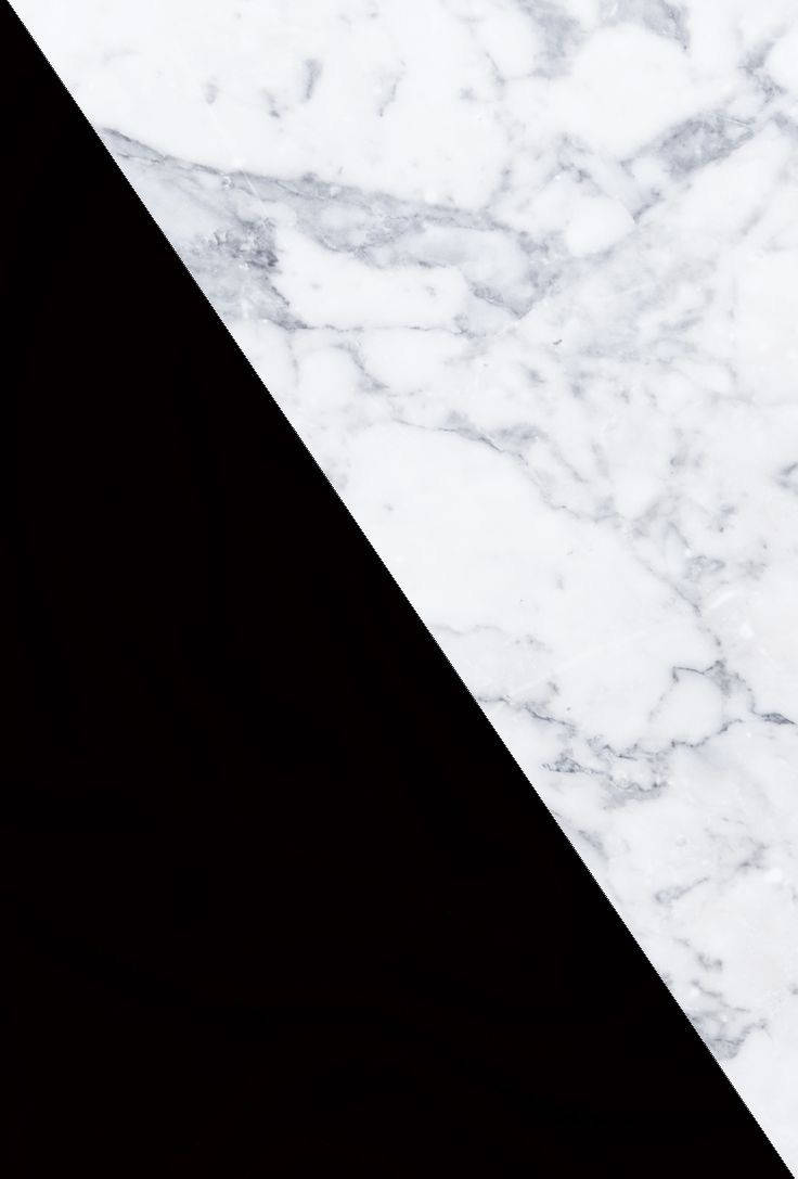 Half Black And Half White Marble Iphone Background