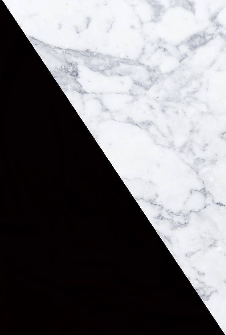 Half Black And Half White Marble Iphone