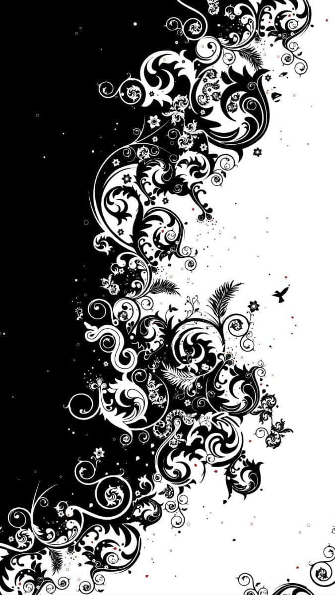 Half Black Half White 675 X 1200 Wallpaper Background