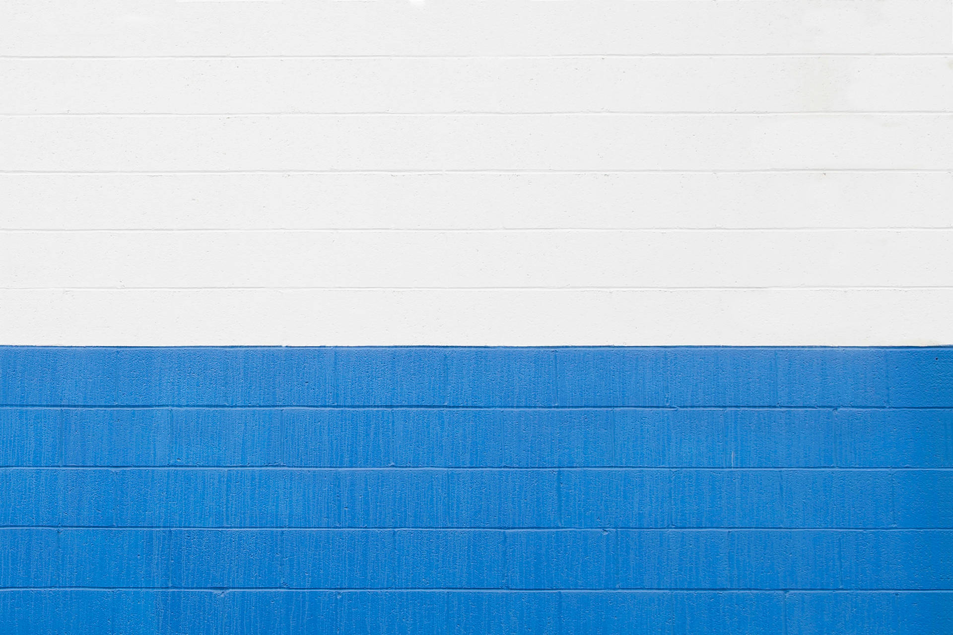 Half Blue And White Brick Wall Background