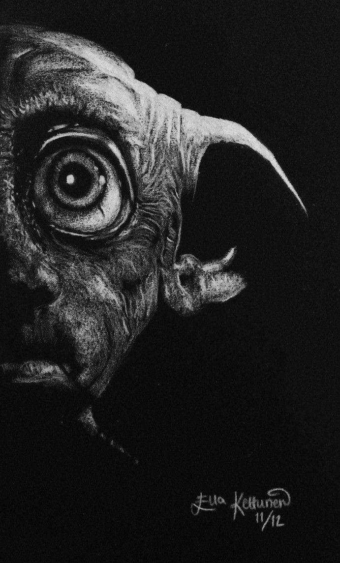 Half Face Dobby Chalk Fanart