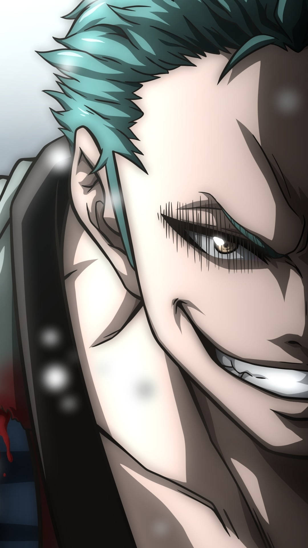 Half Face Of Anime Zoro Pfp Background