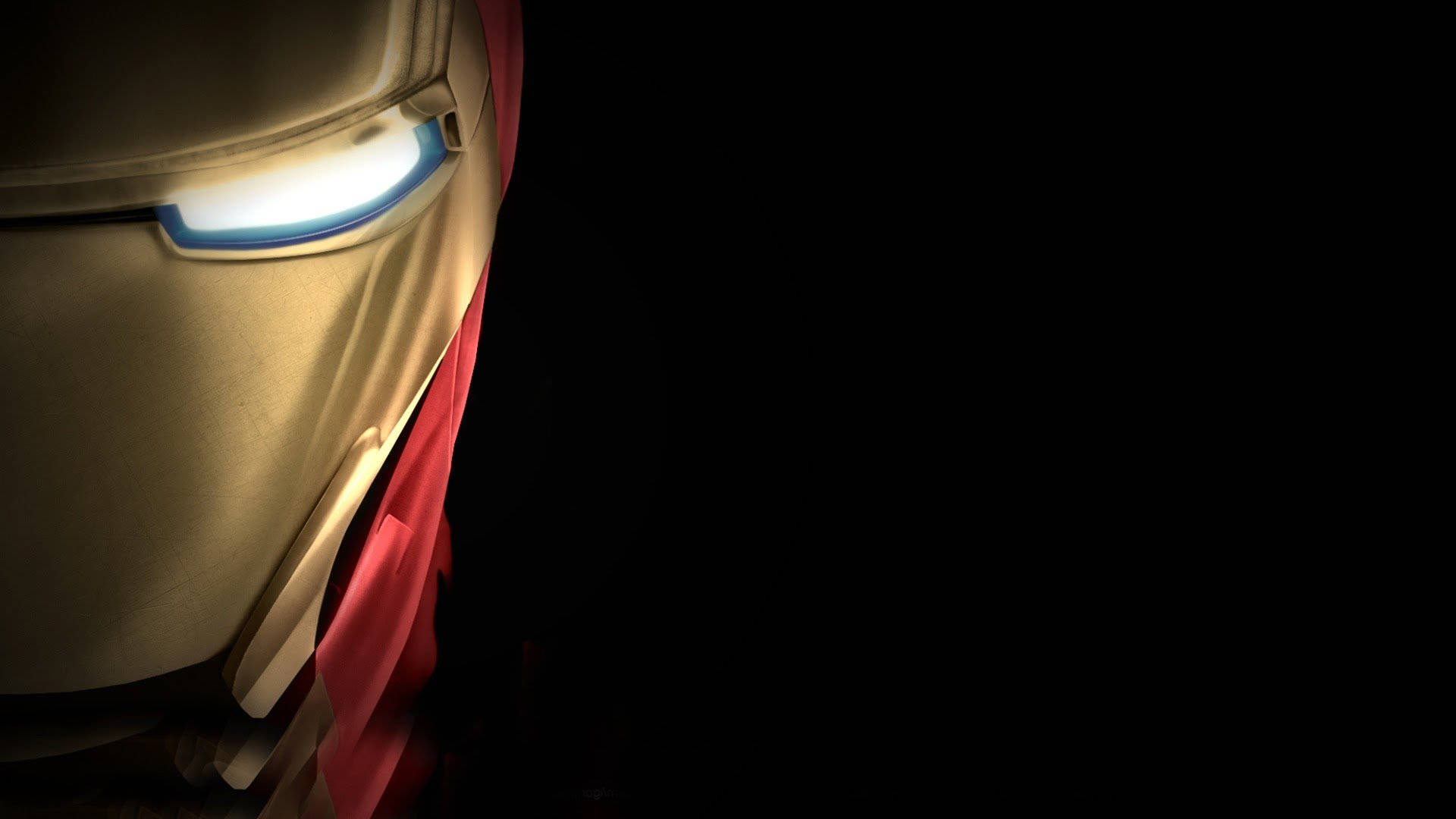 Half Face Of Marvel Superhero Ironman Hd Background