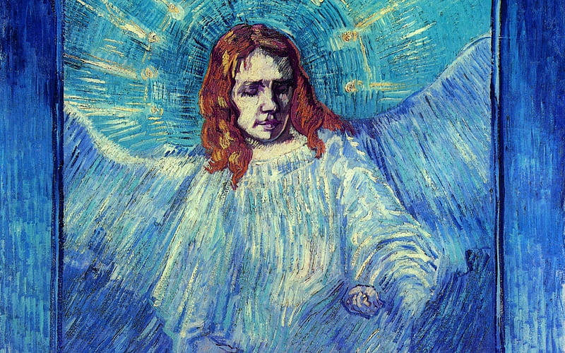 Half-figure Of Angel Rembrandt Background