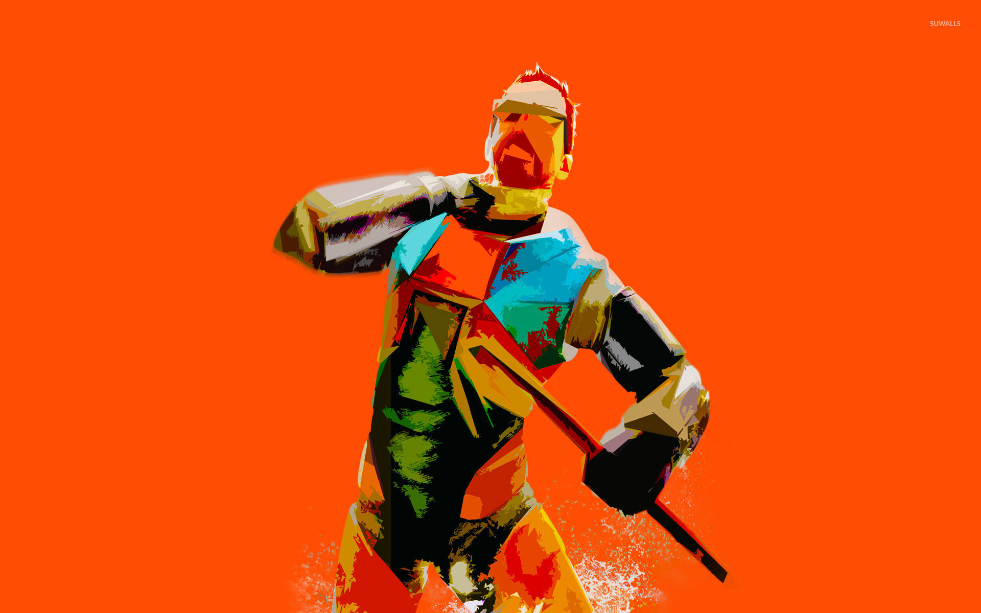 Half-life Colorful Art Gordon Freeman Background