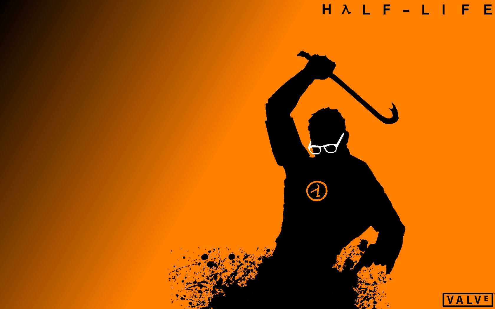 Half-life Gordon Freeman Silhouette Background