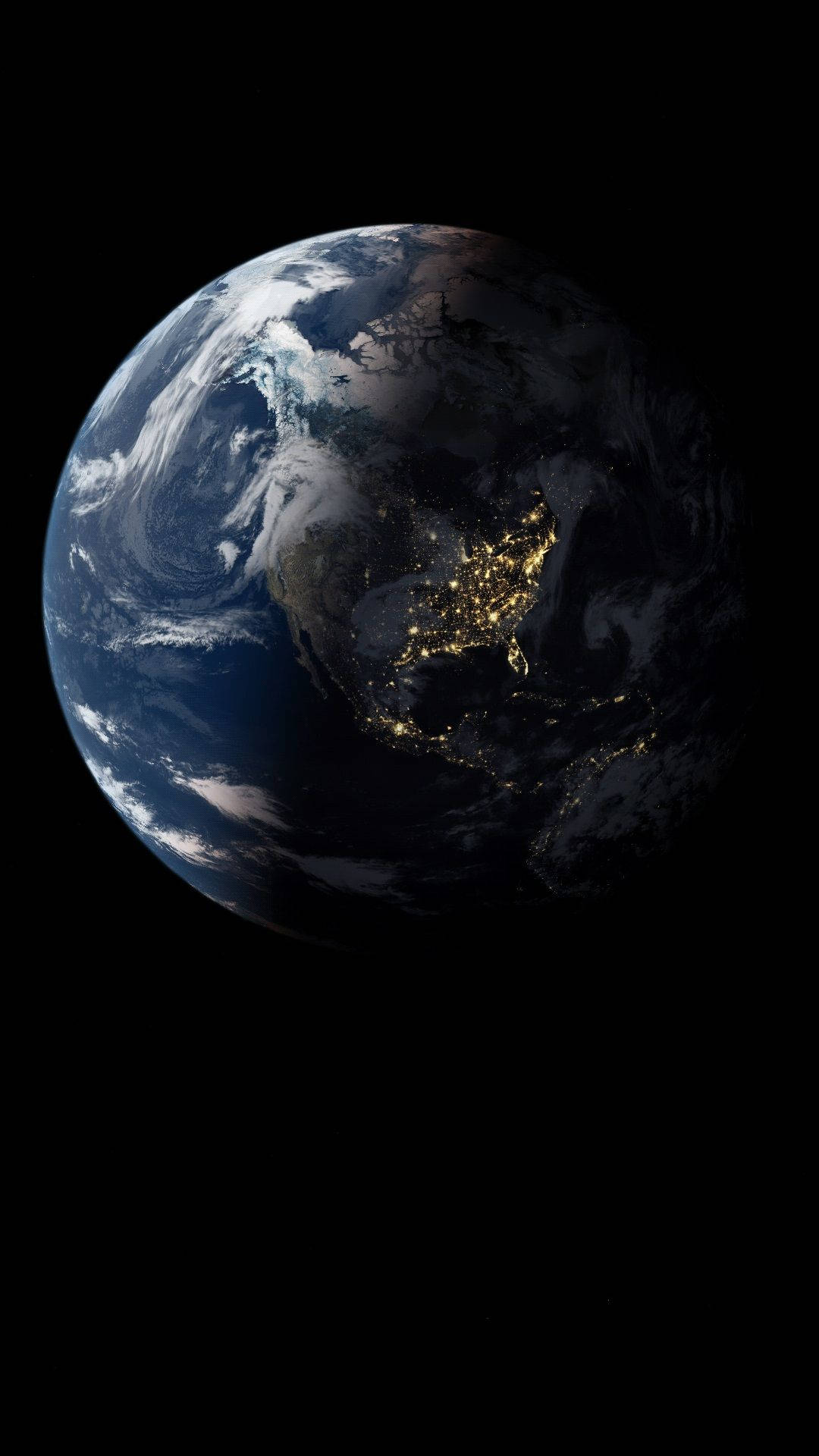 Half-lit Earth Iphone 8 Live Background