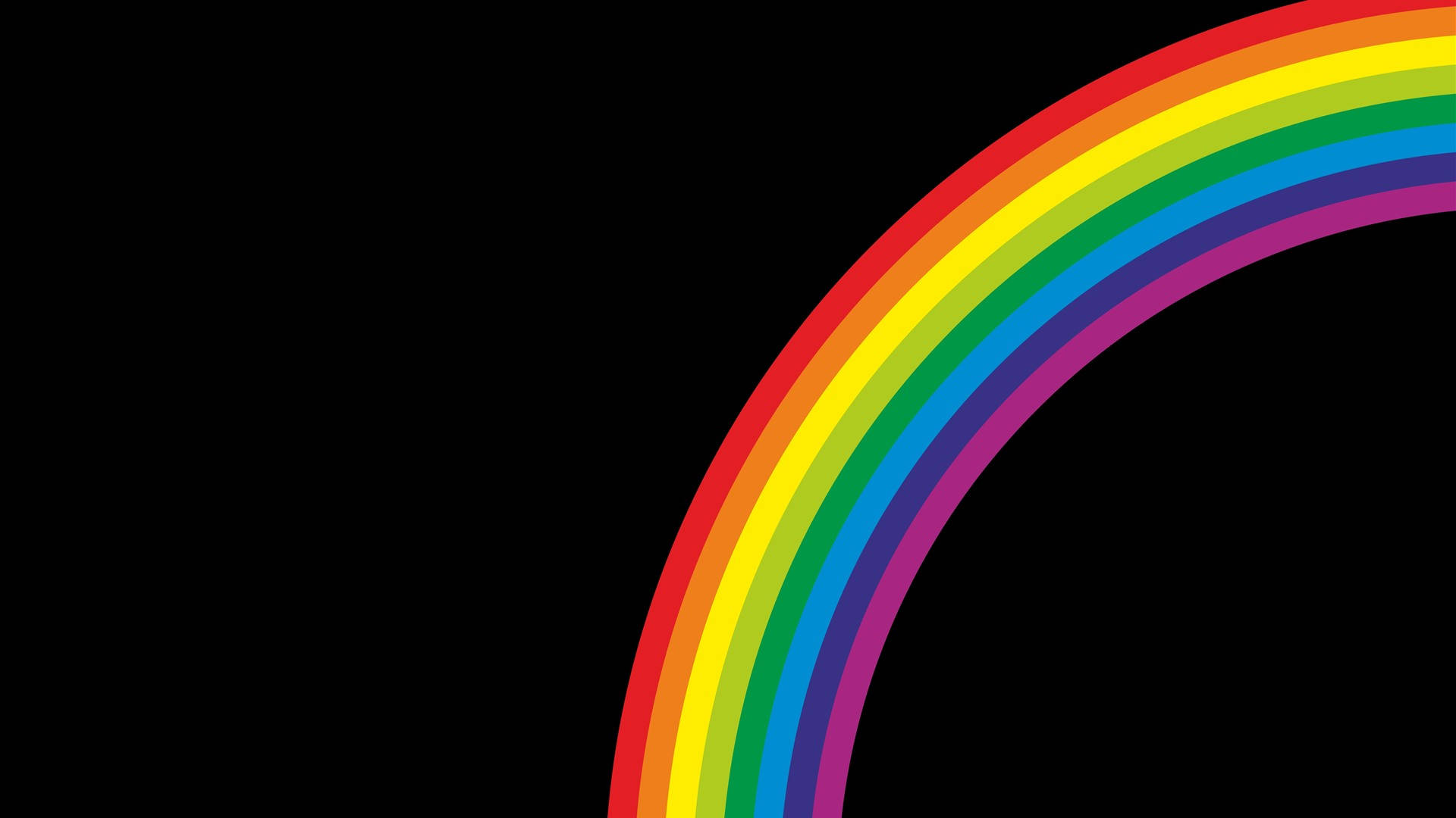 Half Rainbow Spectrum Background