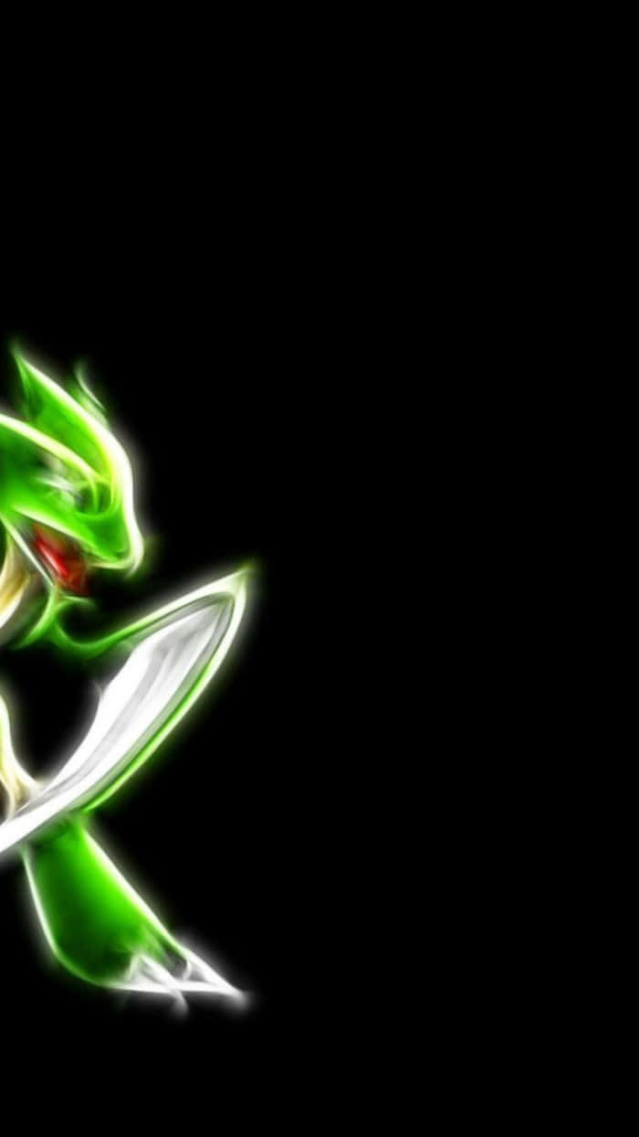 Half Scyther Glowing Phone Background