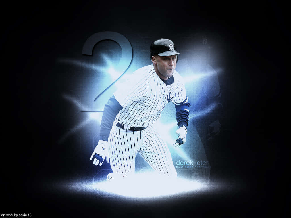 Hall Of Fame Baseball Player Derek Jeter Background