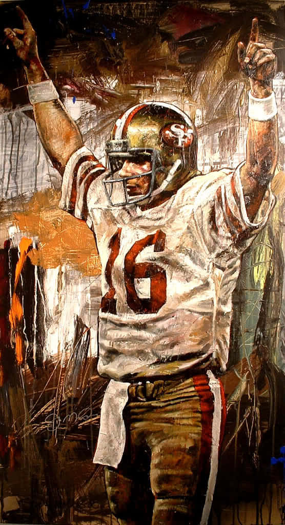 Hall Of Fame Quarterback Joe Montana Background