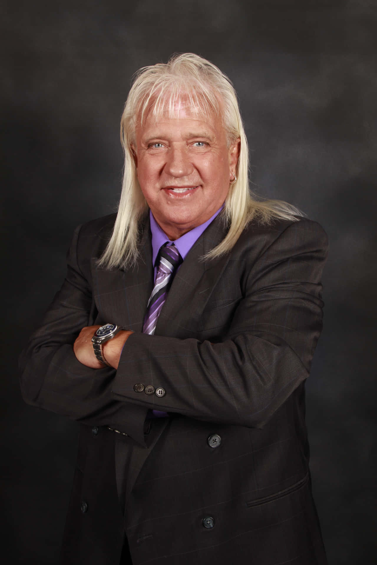 Hall Of Fame Wrestler Ricky Morton In Action Background