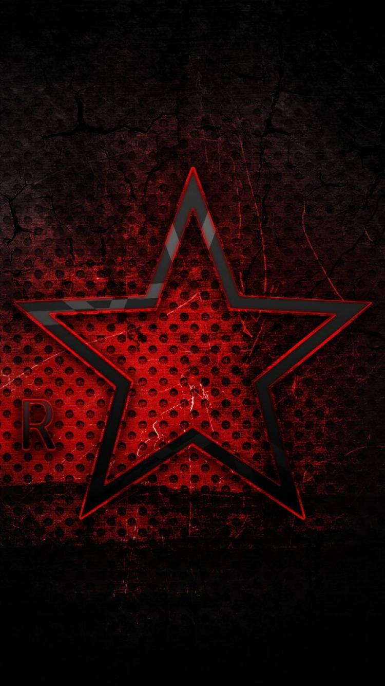 Hallow Red Star Background