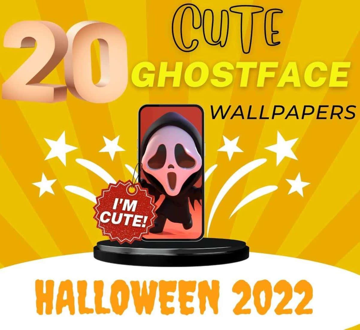Halloween 2022 Cute Ghostface In Yellow