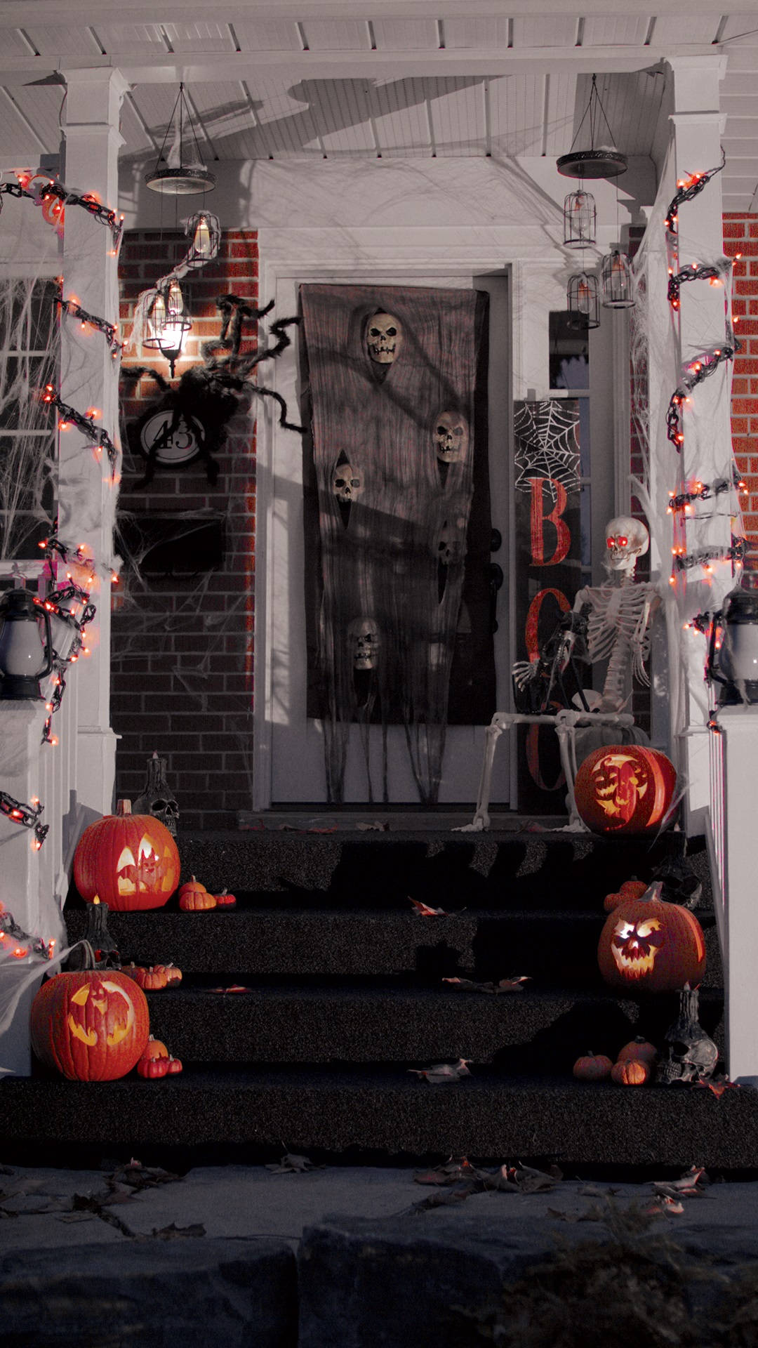 Halloween Aesthetic Home Decoration Background