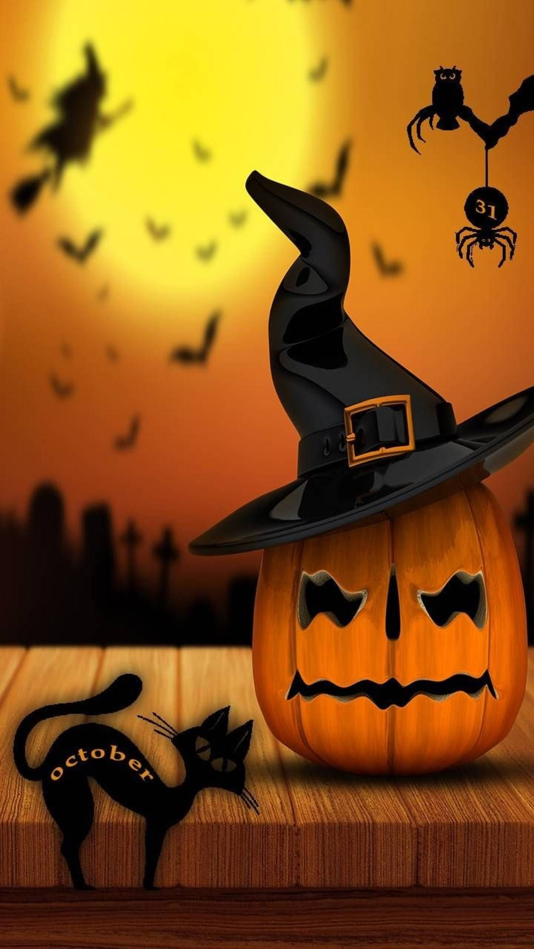 Halloween Aesthetic October Art Background