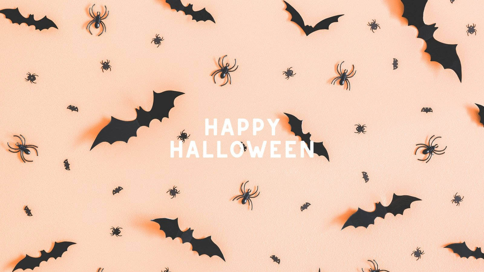 Halloween Aesthetic Pc Bats Spiders Background